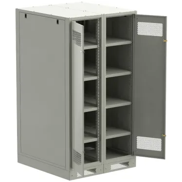 Шкаф LINEA B (пустой) 1700х900х950мм двустворчатая металлическая дверь серый