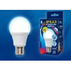 Лампа светодиодная, диммируемая. Форма ''А'', матовая. Яркая. Дневной свет (6500K). Картон.