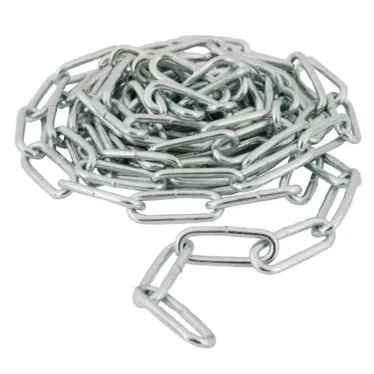 Цепь DIN763 4мм длиннозвенная оцинкованная (5м)