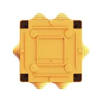 Коробка пластиковая FS с кабельными вводами и клеммниками IP55 100х100х50мм 5р 450V 10A 6мм.кв.