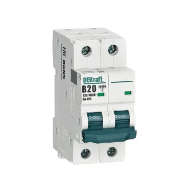 Выключатель автоматический 2P кривая B 20A 10кА ВА-105