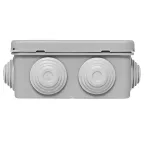 Коробка распределительная КМР-030-031 с крышкой (85х85х40) для прямого монтажа 8 мембр. вводов серая IP55 EKF