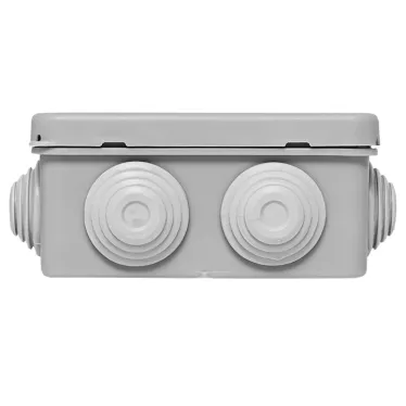 Коробка распределительная КМР-030-031 с крышкой (85х85х40) для прямого монтажа 8 мембр. вводов серая IP55 EKF
