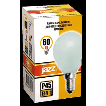 Лампа накаливания P45 240V 60W E14 frosted