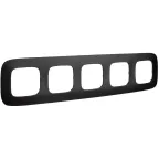 Valena ALLURE Рамка 5 постов алюминий универсальная