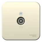 Blanca Молочный О/У с изолирующей пластиной Розетка TV | BLNTA000012 | SE