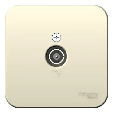 Blanca Молочный О/У с изолирующей пластиной Розетка TV | BLNTA000012 | SE