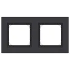 ATLASDESIGN AQUA 2-постовая РАМКА IP44, КАРБОН