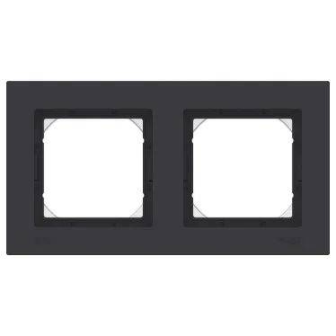 ATLASDESIGN AQUA 2-постовая РАМКА IP44, КАРБОН