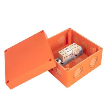 Коробка распаячная огнестойкая (126х126х74) 5 кк/1,5-6мм/12 мв IP66 PROxima