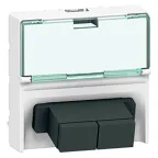 Розетка Mosaic волоконооптическая 2 SC | 078617 | Legrand