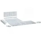 Перегородка для отгораживания горизонтальных шин - XL3 4000 - вид 2b - шкаф глубиной 725 мм | 020893 | Legrand