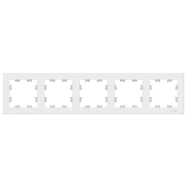 Рамка пятипостовая ATLASDESIGN универсальная белый