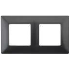 Рамка на 2 поста, Эра Elegance, антрацит, 14-5002-05