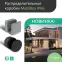 MultiBox Коробка распределительная с мембранными вводами IP66 85х85х42 Черная (со стикером) под пистолет