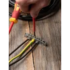 Шина PEN ноль-земля (6x9мм) 8 отв. цинк крепеж по краям