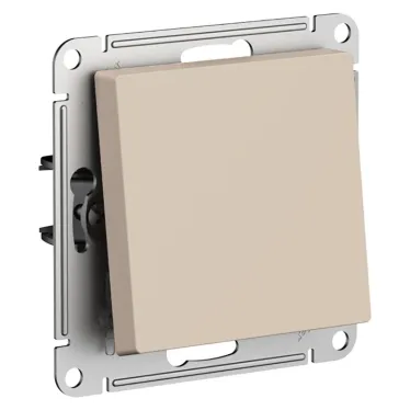 ATLASDESIGN переключатель одноклавишный, сх.6, 10АХ, механизм, ПЕСОЧНЫЙ