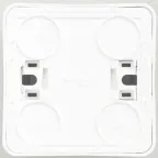 ЭТЮД Розетка наружная без заземления без шторок белая
