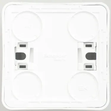 ЭТЮД Розетка наружная без заземления без шторок белая