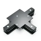 Коннектор для встраиваемого шинопровода осветительного (T) черный | TR135 | Gauss