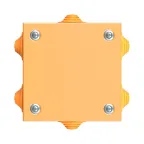 Коробка стальная FS с кабельными вводами и клеммниками IP55 150х150х80мм 6р 450V 32A 10мм.кв нерж.контакт