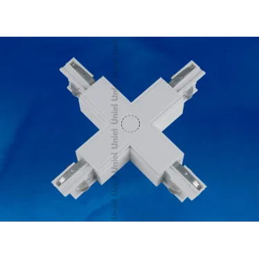 Соединитель для шинопроводов Х-образный серебряный UBX-A41 SILVER 1 POLYBAG