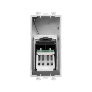 Компьютерная розетка RJ-45 модульная, кат.6, "Avanti", "Закаленнаясталь", 1 модуль | 4404291 | DKC