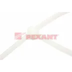 Хомут-стяжка кабельная нейлоновая 150x3,6 мм, белая, упаковка 100 шт, REXANT