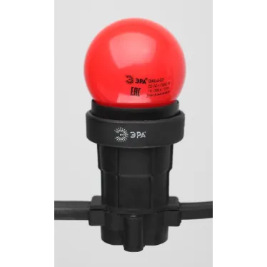 Лампа светодиодная для Белт-Лайт диод. шар, красн., 4SMD, 1W, E27 ERARL45-E27 LED Р45-1W-E27