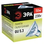 Лампа накаливания галогенная GU5.3-JCDR (MR16) -50W-230V-CL (галоген, софит, 50Вт, нейтр, GU5.3) (10/200/6000)