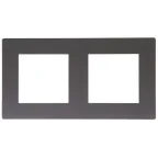 Рамка 2 поста, графит