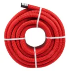 Труба гофрированная двустенная ПНД d 40 с зондом (50 м) красная,