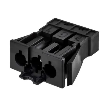 Коннектор “папа”, 3-х проводный, СБСП, безвинтовое соединение, графит