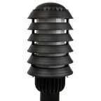 Садово-парковый светильник НТУ 01-60-015 Поллар напольный черный IP54 Е27 max60Вт h850мм