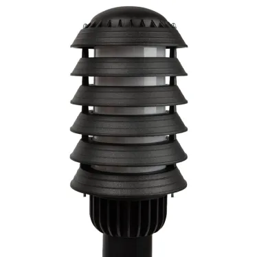 Садово-парковый светильник НТУ 01-60-015 Поллар напольный черный IP54 Е27 max60Вт h850мм