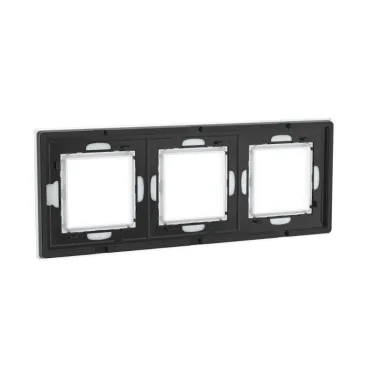 Рамка из натурального стекла, ''Avanti'', белая, 6 модулей