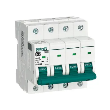 Выключатель автоматический без теплозащиты 4P 6А х-ка C 6кА ВА-103M