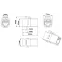 Адаптер проходной (coupler) RJ-45(8P8C) формата Keystone Jack