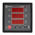 Вольтметр цифровой VD-723 на панель (72х72) трехфазный PROxima