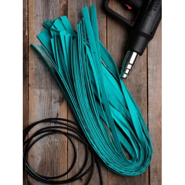 Трубка термоусаживаемая ТУТ нг 12/6 зеленая в отрезках по 1м PROxima