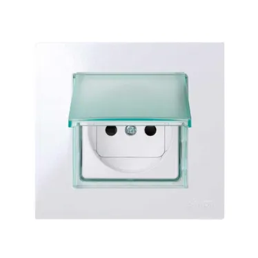 Вставка с крышкой для розетки в 2701610-.., ...620-..., 630-..., 640-030, S27Pl, зеленый прозрачный