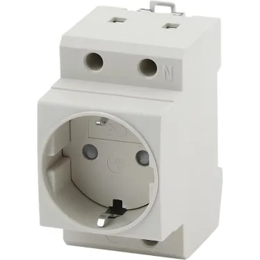 Розетка на DIN-рейку PRO MRD10-16-E 16А с заземлением