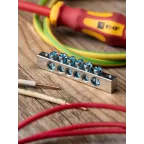 Шина PEN ноль-земля (6x9мм) 6 отв. цинк крепеж по краям