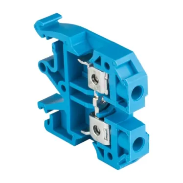 Клемма винтовая JXB- 6мм.кв синяя