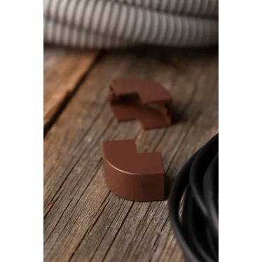 Угол внешний (16х16) (4 шт) Plast под темное дерево