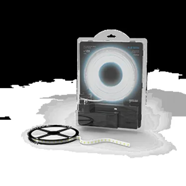 Лента светодиодная LED 2835/60-SMD 4.8 Вт/м 210 лм/м 6000К DC 12В IP20 8мм комплект лента и драйвер (блистер 3м) Black Gauss