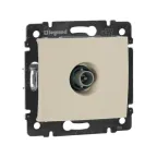 VALENA Розетка телевизионная TV оконечная 10дБ в рамку слоновая кость