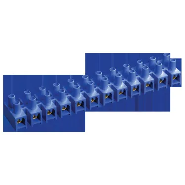 Зажим винтовой ЗВИ-3 1.0-2.5мм.кв 2шт не подде рживает горение синий