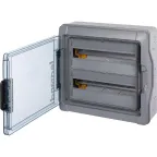 Щит, IP65, 2х18 модулей с шинами N+Pe