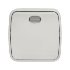 Выключатель Минск 1-клавишный ОП 10А с индикатором белый